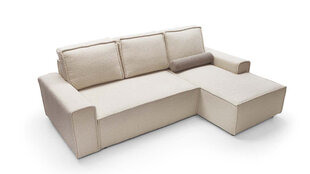 Угловой диван COMO - L-образный мягкий уголок (цвет: бежевый, оттоманка: справа) цена и информация | Угловые диваны | 220.lv