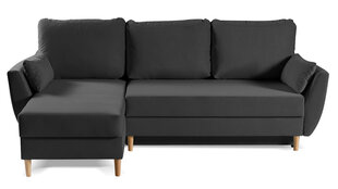 Stūra dīvāns Ditto, melns cena un informācija | Stūra dīvāni | 220.lv