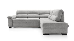 Угловой диван JUNGBAR - L-образный мягкий уголок со спальной функцией и кроватным ящиком, гостиная зона (цвет: серый, оттоманка: справа) цена и информация | Угловые диваны | 220.lv