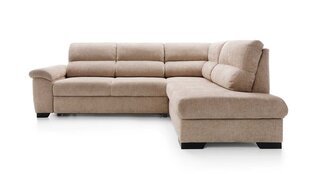 Угловой диван JUNGBAR - L-образный мягкий уголок со спальной функцией и кроватным ящиком, гостиная зона (цвет: бежевый, оттоманка: справа) цена и информация | Угловые диваны | 220.lv