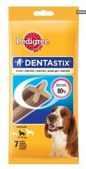 Pedigree Dentastix для собак средних пород, 10х180 гр цена и информация | Лакомства для собак | 220.lv