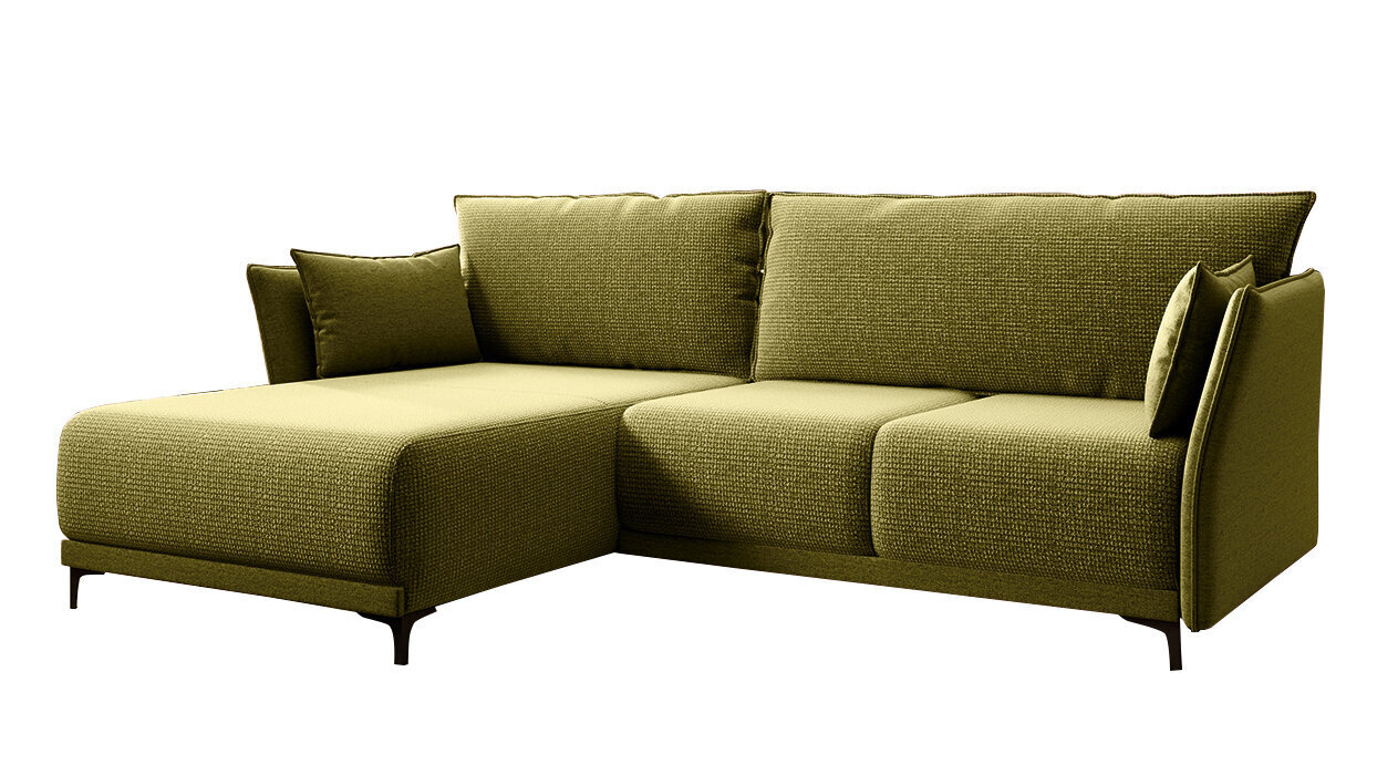 Stūra dīvāns Lotta, zaļš cena un informācija | Stūra dīvāni | 220.lv