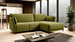 Stūra dīvāns Lotta, zaļš cena un informācija | Stūra dīvāni | 220.lv