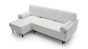 Угловой диван MELVA - L-образный мягкий уголок (цвет: белый, оттоманка: правая) цена и информация | Угловые диваны | 220.lv