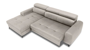 Угловой диван MODESTO- L-образный мягкий уголок (цвет: бежевый, оттоманка: справа) цена и информация | Угловые диваны | 220.lv