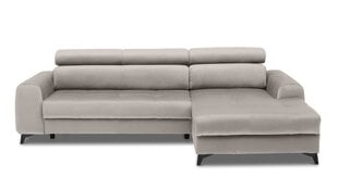 Угловой диван MODESTO- L-образный мягкий уголок (цвет: бежевый, оттоманка: справа) цена и информация | Угловые диваны | 220.lv