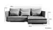 Stūra dīvāns Mokka, zils cena un informācija | Stūra dīvāni | 220.lv