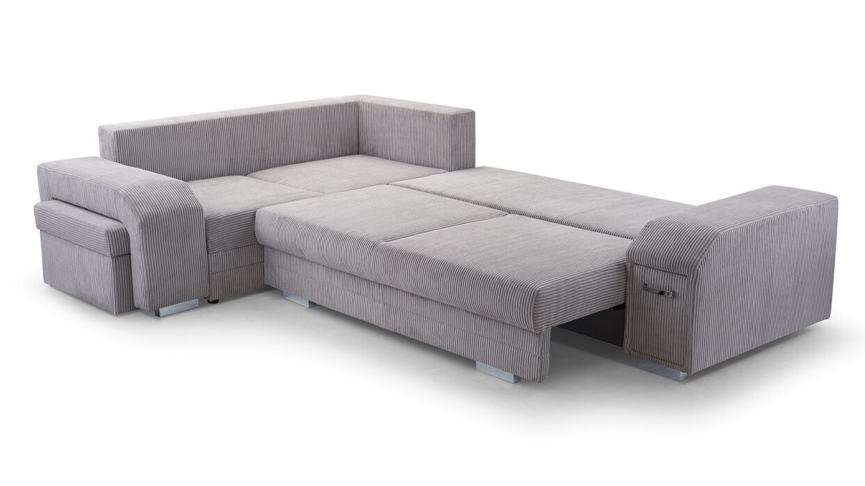 Stūra dīvāns Softi, pelēks cena un informācija | Stūra dīvāni | 220.lv