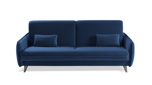 Диван-кровать MORO - диван, кушетка со спальной функцией и выдвижными ящиками в велюре (цвет: синий) цена и информация | Диваны | 220.lv