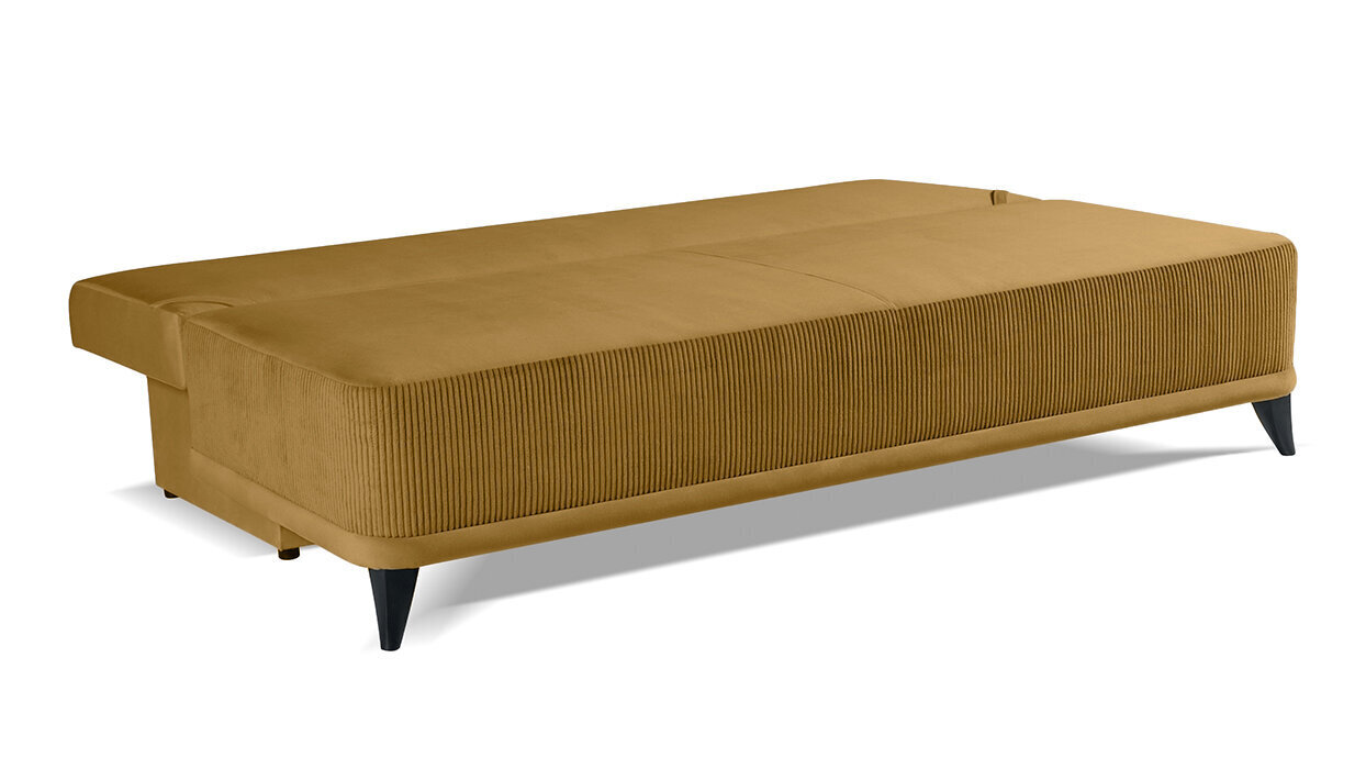 Dīvāns-gulta Toni, dzeltena cena un informācija | Dīvāni | 220.lv