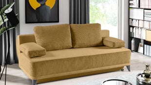 Dīvāns-gulta Toni, dzeltena cena un informācija | Dīvāni | 220.lv