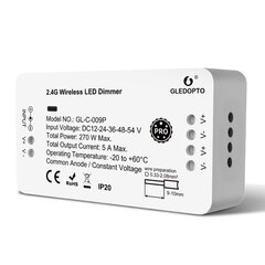 Светодиодный контроллер Gledopto Zigbee Pro Dimmer (Zigbee+RF) 12–54 В постоянного тока цена и информация | Контроллеры | 220.lv