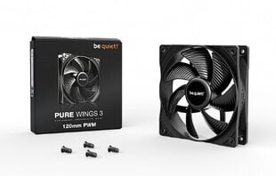 Be Quiet Pure Wings 3 PWM BL105 cena un informācija | Datora ventilatori | 220.lv