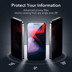 ESR Tempered Glass Privacy cena un informācija | Ekrāna aizsargstikli | 220.lv