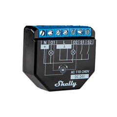 Shelly PLUS 2PM 2-канальный интеллектуальный релейный переключатель Wi-Fi с измерителем мощности и режимом рольставни цена и информация | Электрические выключатели, розетки | 220.lv