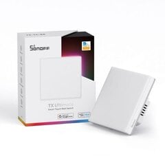 Sonoff TX Ultimate T5 EU 1C 1-канальный умный Wi-Fi + eWeLink-Remote (Bluetooth) настенный сенсорный выключатель света цена и информация | Электрические выключатели, розетки | 220.lv