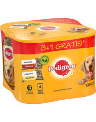 Pedigree Adult для взрослых собак с курицей и говядиной, 24х400 г цена и информация | Консервы для собак | 220.lv