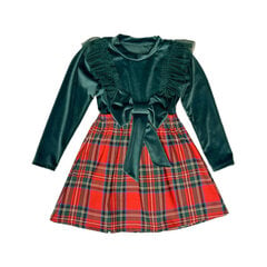 Платье для девочек Kanz, зеленое цена и информация | Платья для девочек | 220.lv