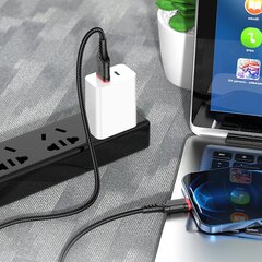Borofone Cable BX99 Method - USB to Lightning - 2,4A 1 metre black цена и информация | Кабели для телефонов | 220.lv
