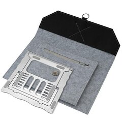 4smarts Torba+podstawka pod laptop| tablet FoldStand ErgoFix 13" grey|silver 456583 цена и информация | Рюкзаки, сумки, чехлы для компьютеров | 220.lv