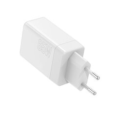 Maxlife MXTC-08-65ACC PD QC charger 2x USB-C 1x USB 65W white цена и информация | Зарядные устройства для телефонов | 220.lv