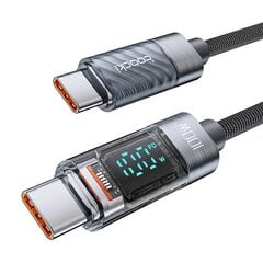 Toocki Charging Cable USB C-C, 1m, 100W (Black) цена и информация | Кабели для телефонов | 220.lv