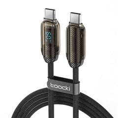 Toocki Charging Cable C-C, 1m, PD 60W (Grey) цена и информация | Кабели для телефонов | 220.lv