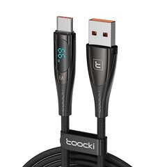 Toocki Charging Cable USB A-C 1m 66W (Black) цена и информация | Кабели для телефонов | 220.lv