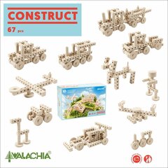 Деревянный конструктор Walachia Construct, 67 шт. цена и информация | Kонструкторы | 220.lv