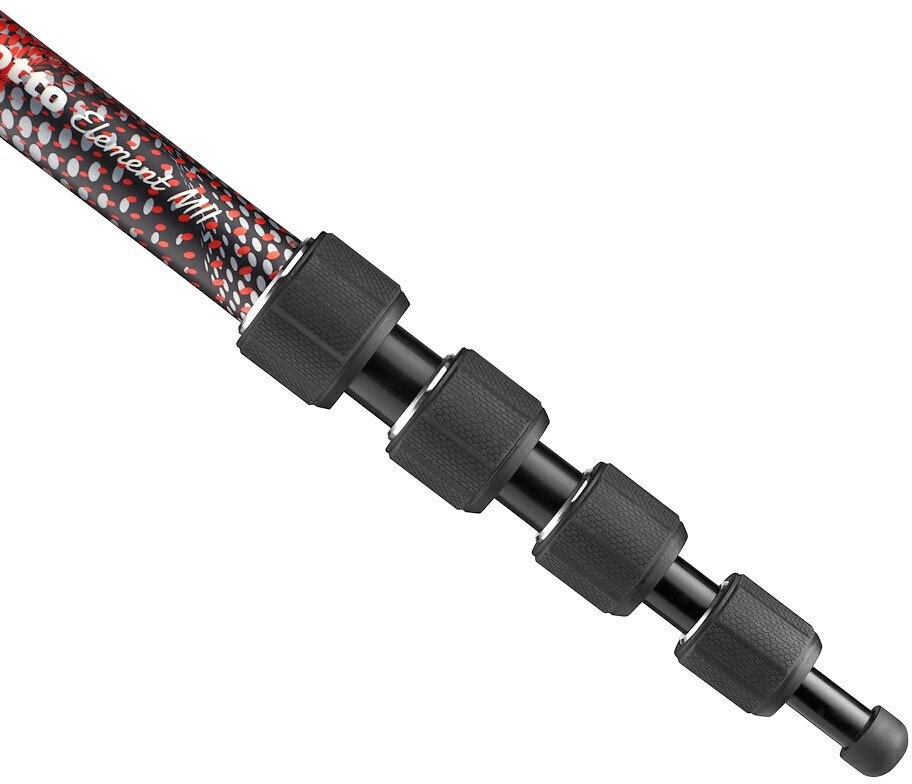 Manfrotto monopods Element, sarkans cena un informācija | Fotokameru statīvi | 220.lv