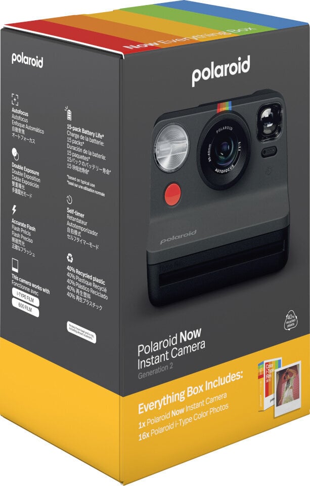 Polaroid Now Gen 2 Everything Box, melns цена и информация | Digitālās fotokameras | 220.lv