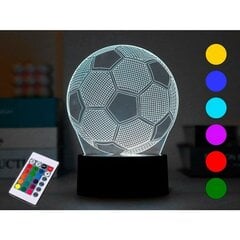 LED lampa iTotal Football 3D Daudzkrāsains cena un informācija | Galda lampas | 220.lv