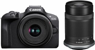 Canon EOS R100 + 18-45 + 55-210mm, melns цена и информация | Цифровые фотоаппараты | 220.lv