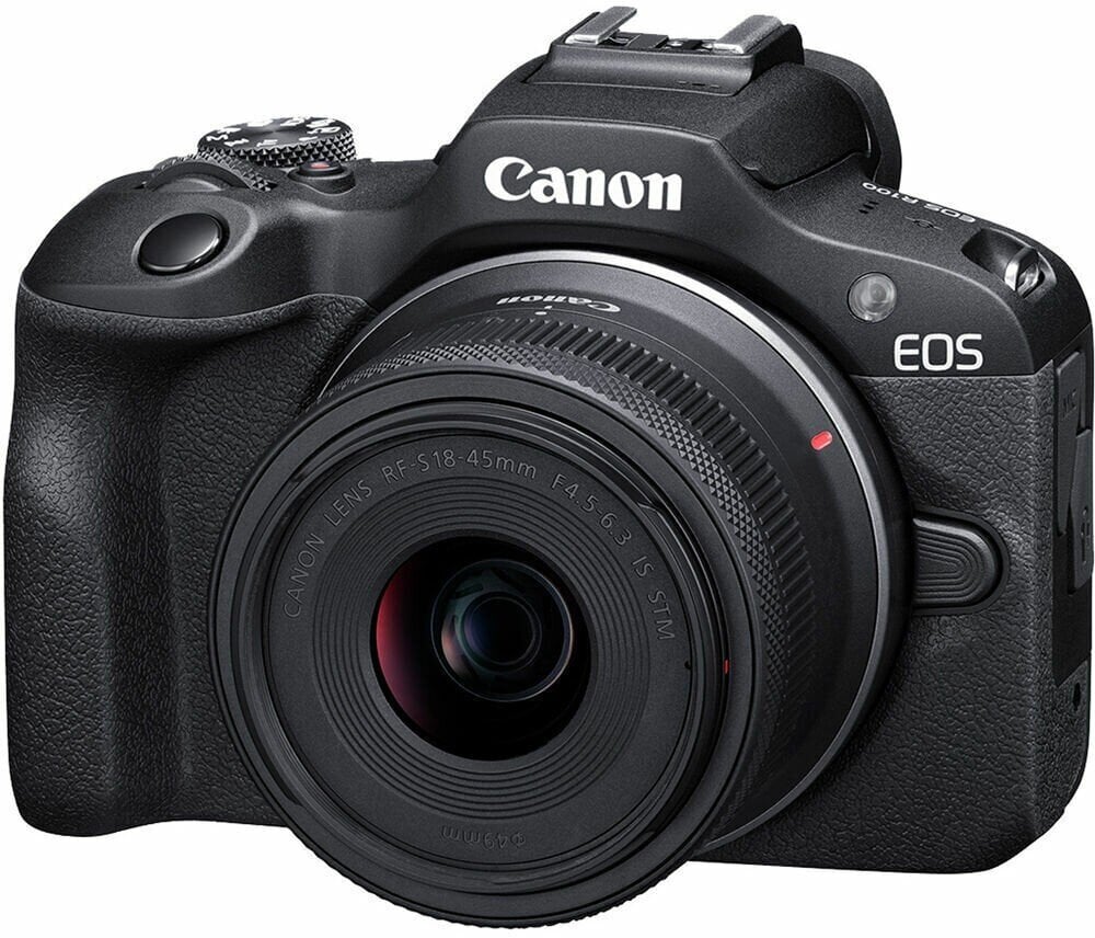 Canon EOS R100 + 18-45 + 55-210mm, melns цена и информация | Digitālās fotokameras | 220.lv