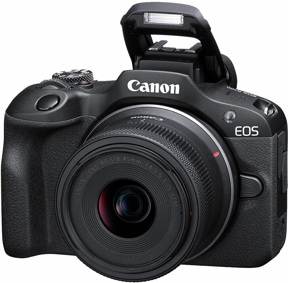 Canon EOS R100 + 18-45 + 55-210mm, melns цена и информация | Digitālās fotokameras | 220.lv