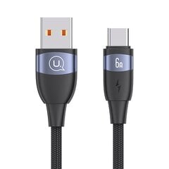 USAMS U85 6A USB to type-C 1.2M цена и информация | Кабели для телефонов | 220.lv