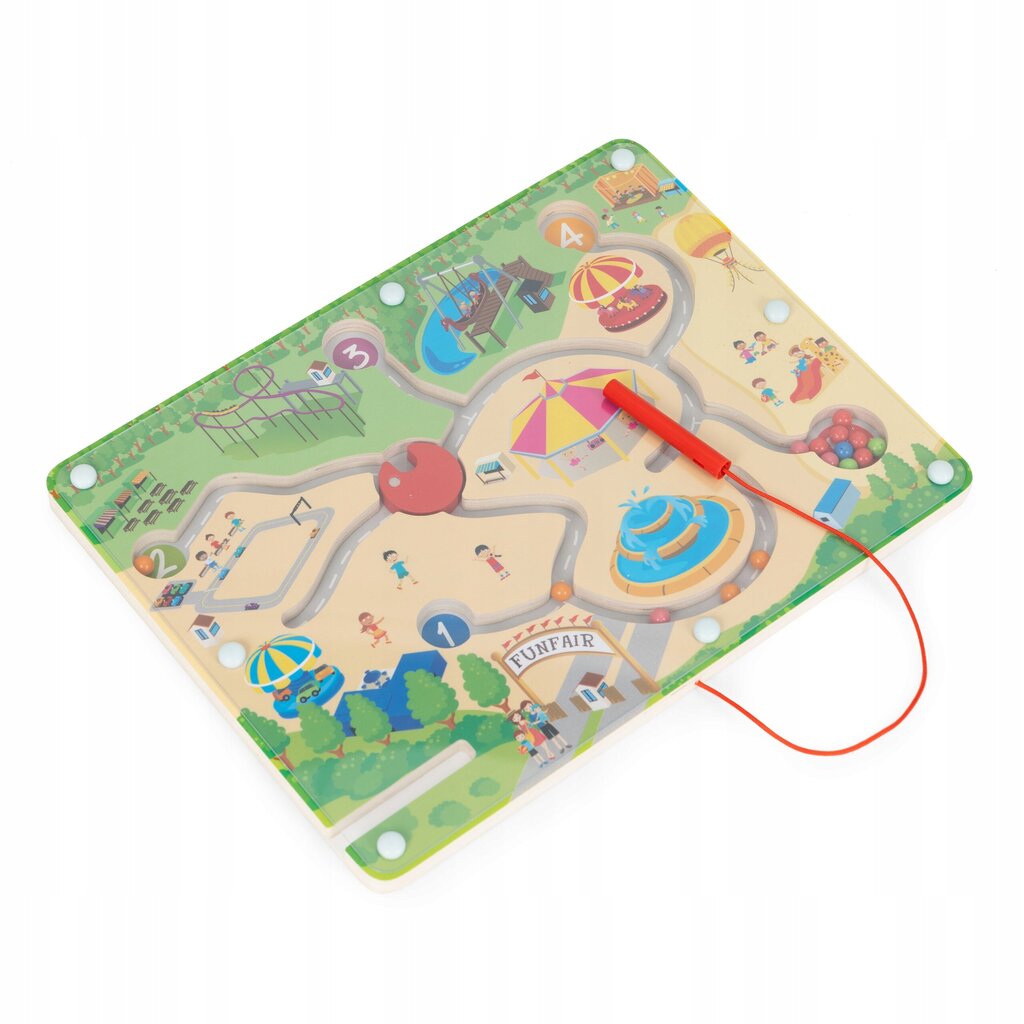 Bērnu magnētiskā labirinta puzle ECOTOYS cena un informācija | Rotaļlietas zīdaiņiem | 220.lv