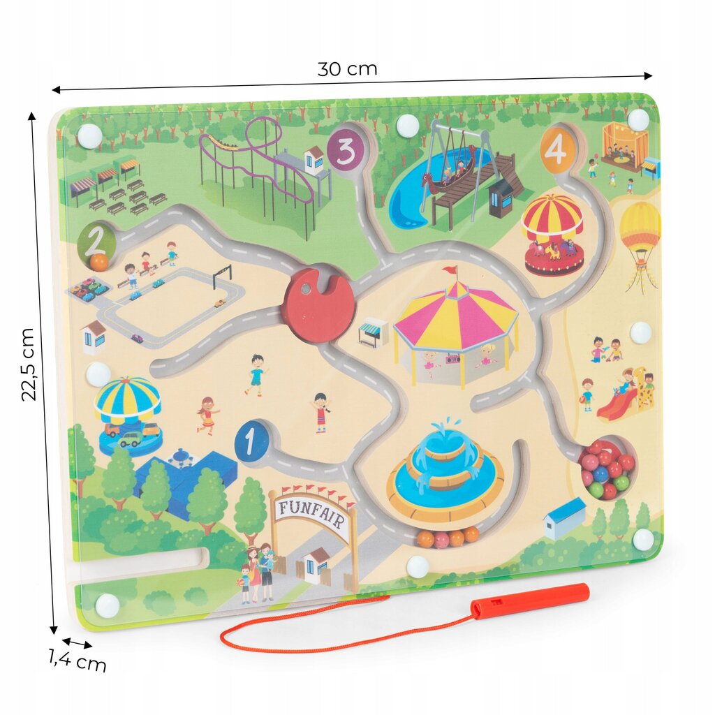 Bērnu magnētiskā labirinta puzle ECOTOYS cena un informācija | Rotaļlietas zīdaiņiem | 220.lv