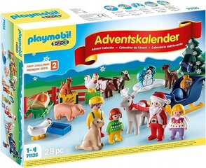 Adventes kalendārs Playmobil Ziemassvētki sētā, 71135 цена и информация | Конструктор автомобилей игрушки для мальчиков | 220.lv