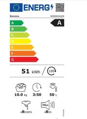 Siemens WG54G2ALDN цена и информация | Стиральные машины | 220.lv