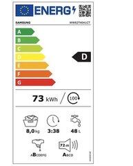 Samsung WW82T4041CT/EE cena un informācija | Veļas mašīnas | 220.lv