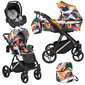 Universālie ratiņi Lazzio Premium Kunert 3in1, colorful cena un informācija | Bērnu rati | 220.lv