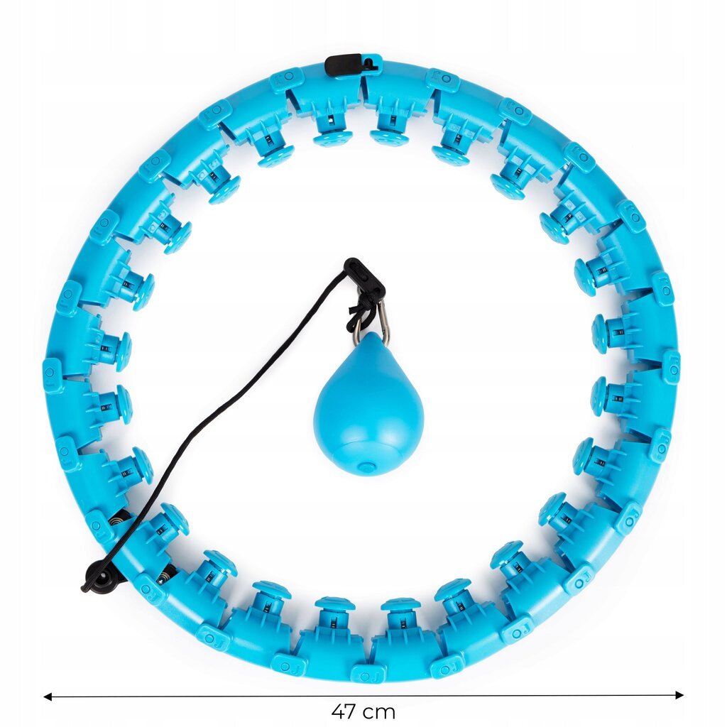 Modernhome Hula stīpa ar masieri un papildu svaru fitnesa vingrinājumiem cena un informācija | Vingrošanas riņķi un nūjas | 220.lv