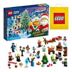 60381 Адвент-календарь LEGO City цена и информация | Игрушки для мальчиков | 220.lv