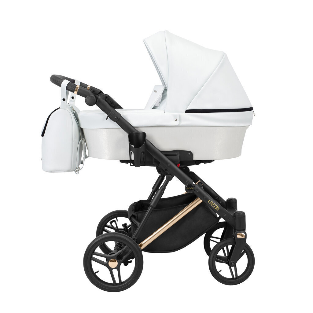 Universālie ratiņi Lazzio Premium Kunert 3in1, white eco cena un informācija | Bērnu rati | 220.lv