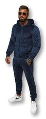 Vīriešu melns velūra komplekts Silk JS/8C1169/29-53017-XXL cena un informācija | Sporta apģērbs vīriešiem | 220.lv