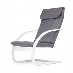 Удобное кресло-качалка в финском стиле серого цвета цена и информация | Кресла для отдыха | 220.lv