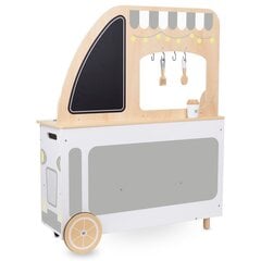 Drewniany food truck na kółkach - kuchnia z akcesoriami цена и информация | Игрушки для девочек | 220.lv