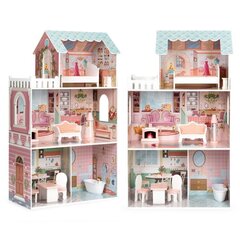 Leļļu māja ar mēbeļu komplektu Eco Toys D8112, 87 x 43 x 13 cm cena un informācija | Rotaļlietas meitenēm | 220.lv