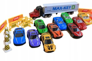 Traktors ar automašīnām un trasi cena un informācija | Rotaļlietas zēniem | 220.lv